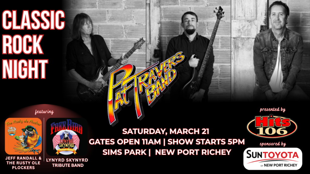 Hits 106 Classic Rock Night at Chasco Fiesta featuring Freebird and Pat Travers Band